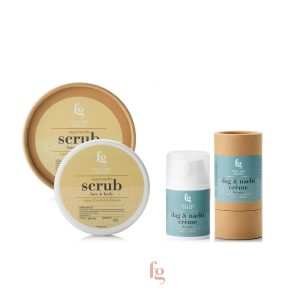 Verzorgingsset face & bodyscrub en gezichtscrème man