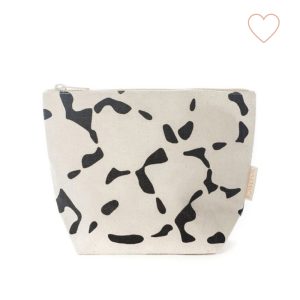 Toilettas biocanvas met bladerprint